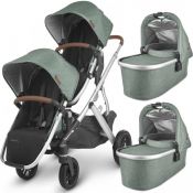 UPPAbaby Vista V2 Twin "Emmett" inc 2 Carrycots